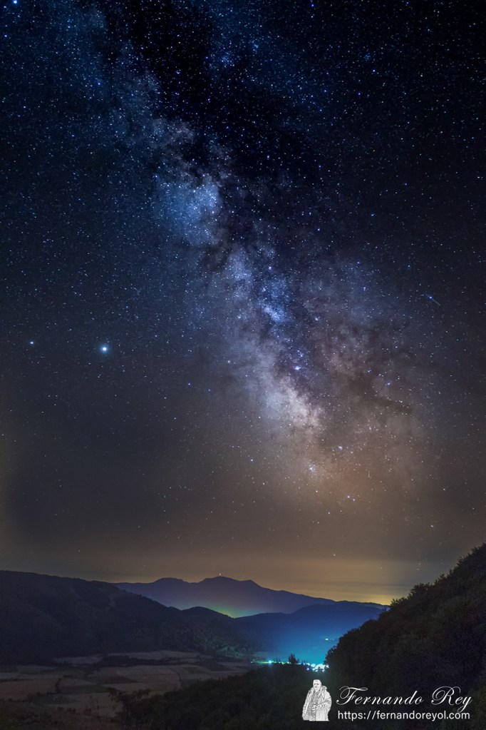 Vía láctea en valle de Arana
